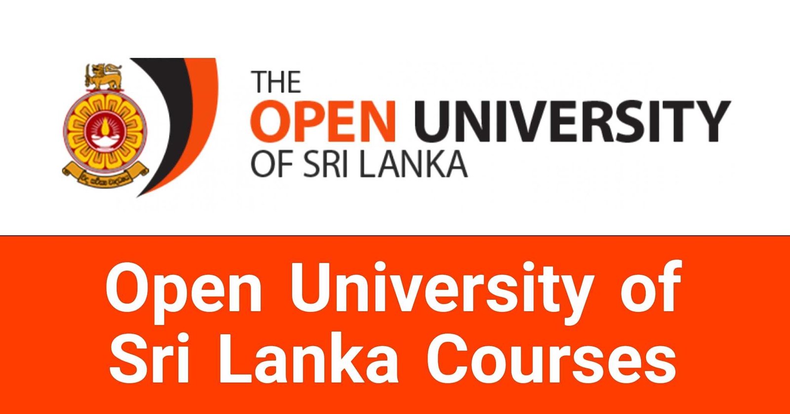 Open University of Sri Lanka Courses Applications