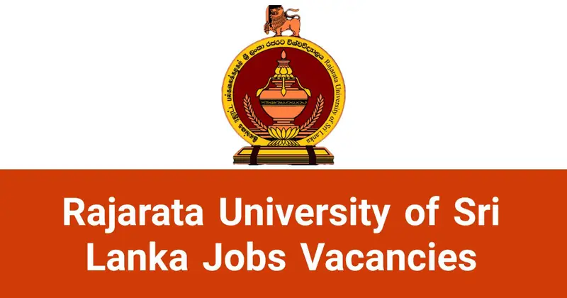Rajarata University of Sri Lanka Jobs Vacancies Applications
