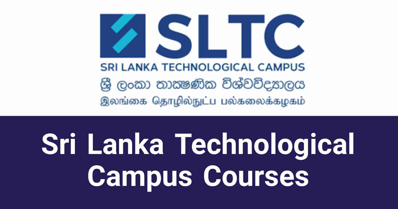 Sri Lanka Technological Campus Courses