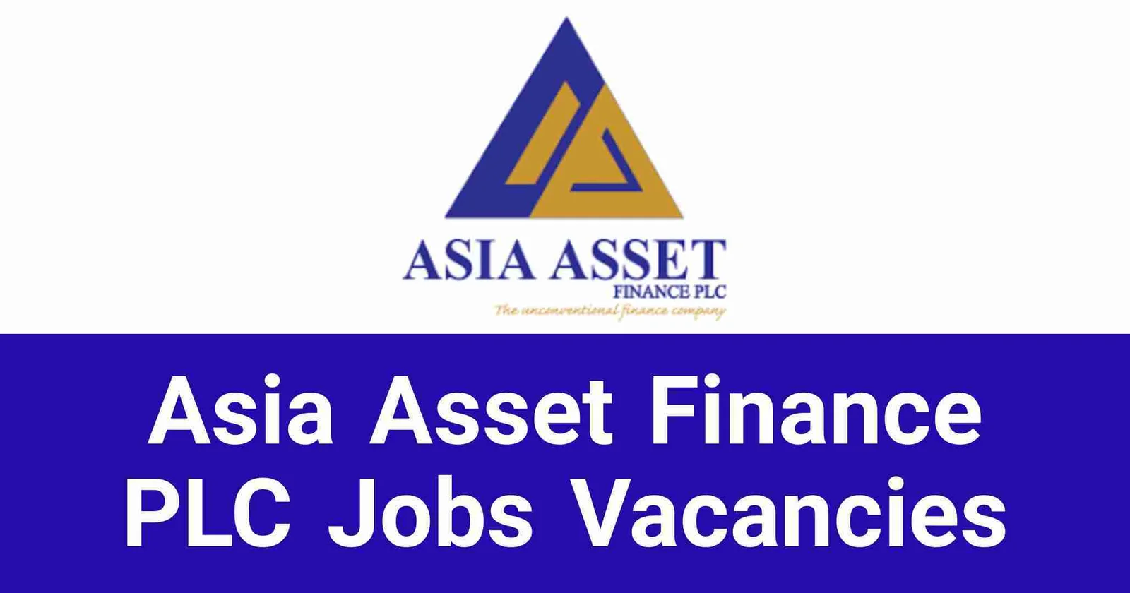 Asia Asset Finance PLC Jobs Vacancies