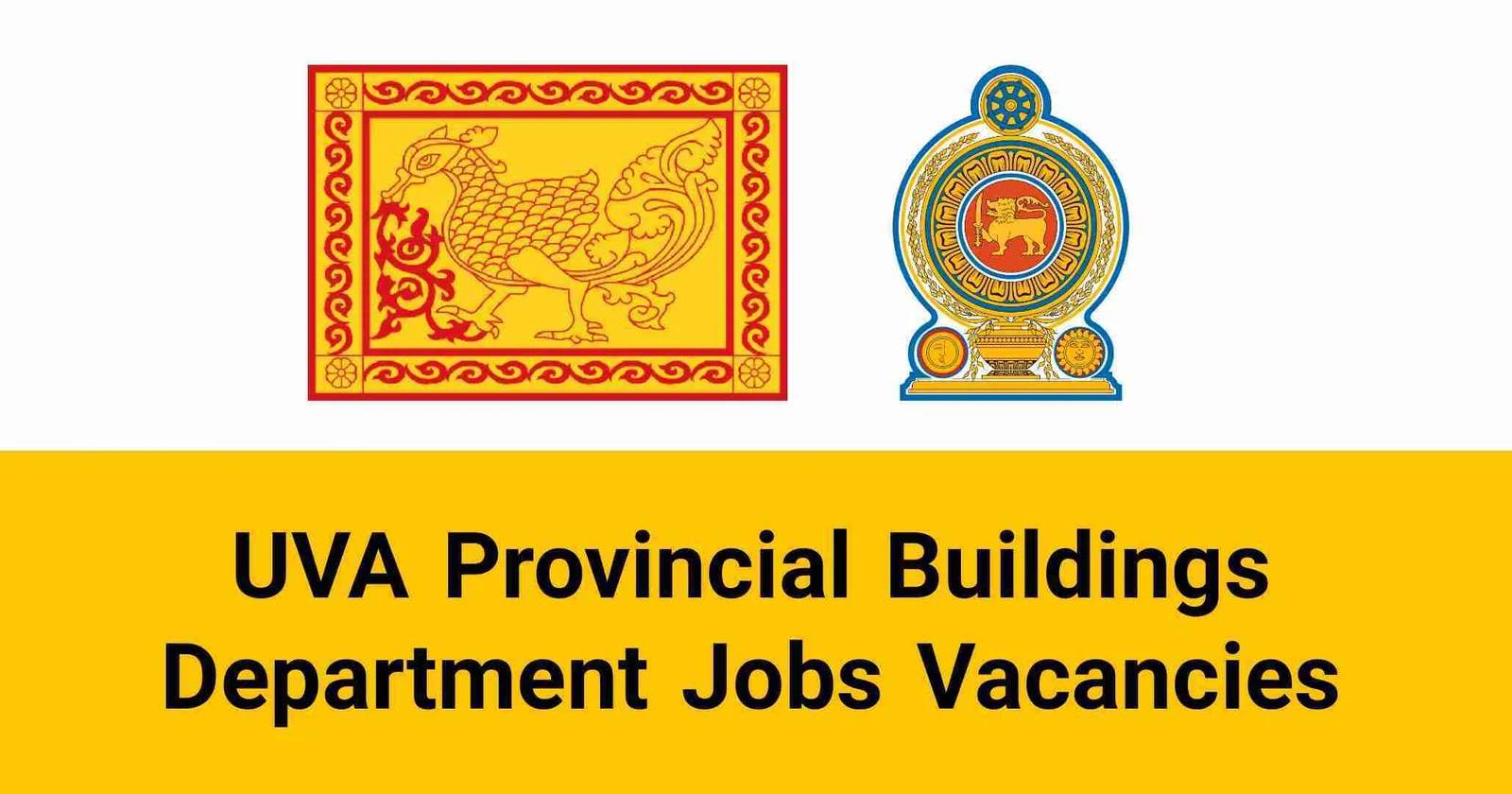 UVA Provincial Buildings Department Jobs Vacancies