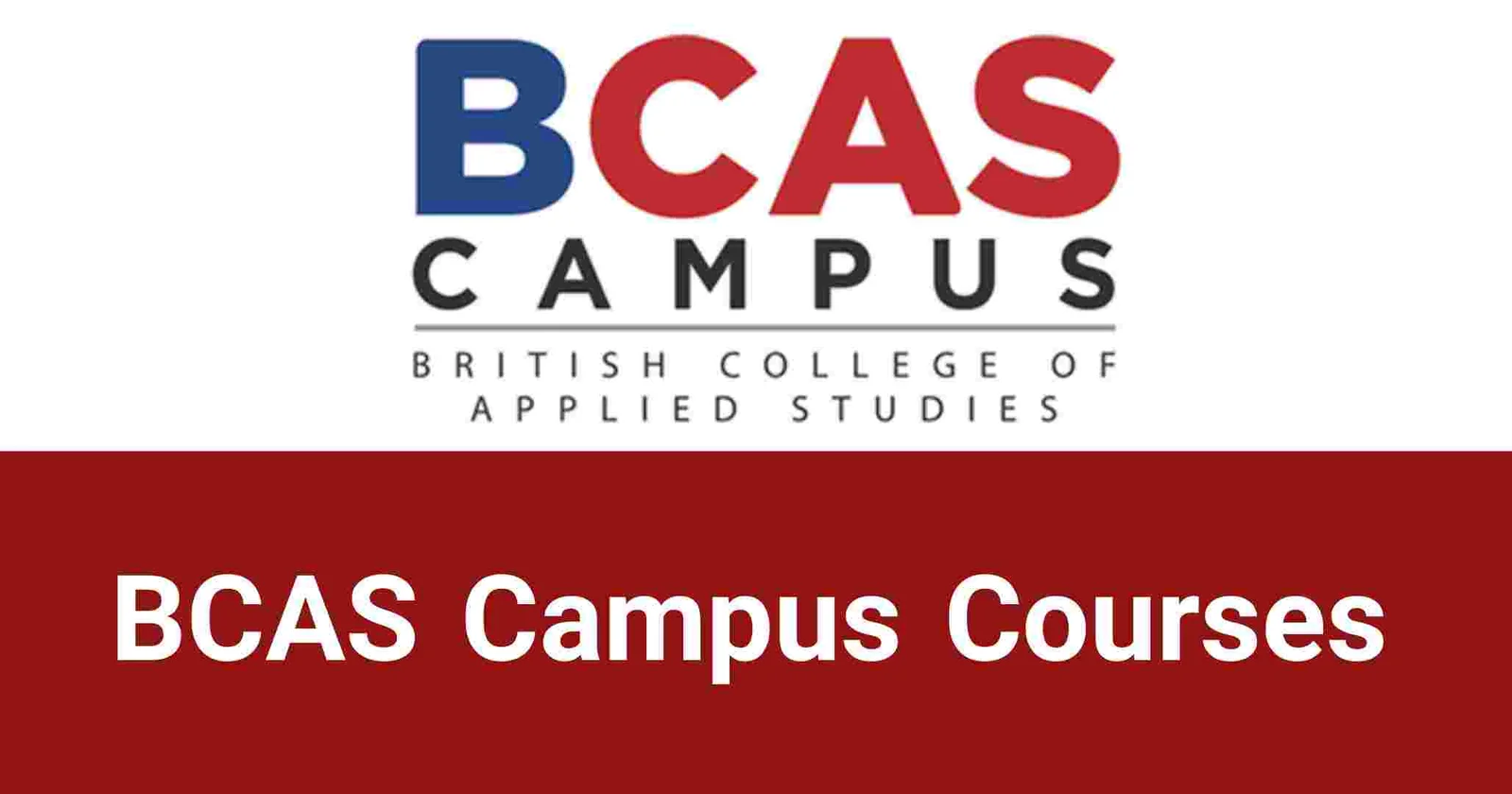 BCAS Campus Courses