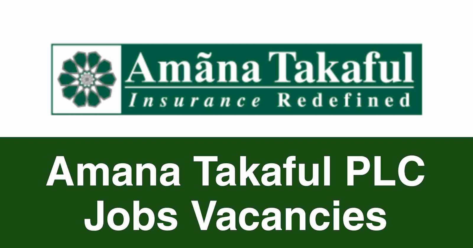 Amana Takaful PLC Jobs Vacancies
