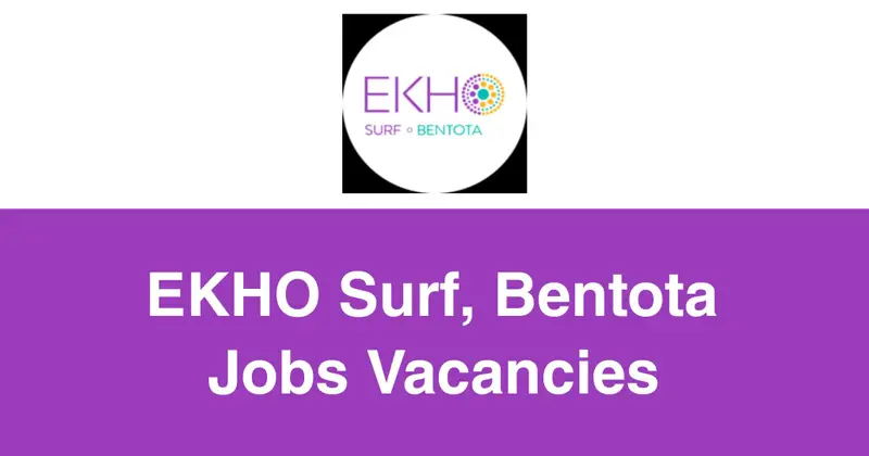 EKHO Surf Bentota Jobs Vacancies