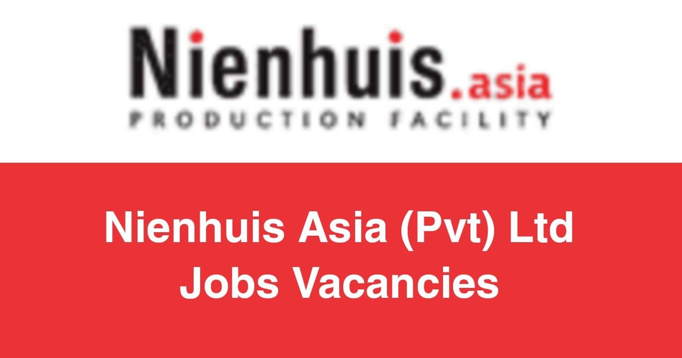Nienhuis Asia (Pvt) Ltd Jobs Vacancies