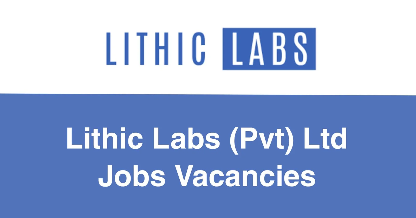 Lithic Labs (Pvt) Ltd Jobs Vacancies