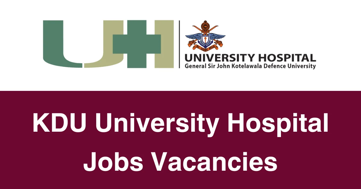 General Sir John Kotelawala Defence University Hospital Jobs Vacancies