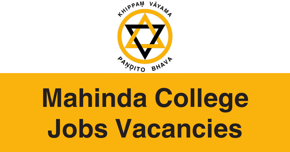 Mahinda College Jobs Vacancies